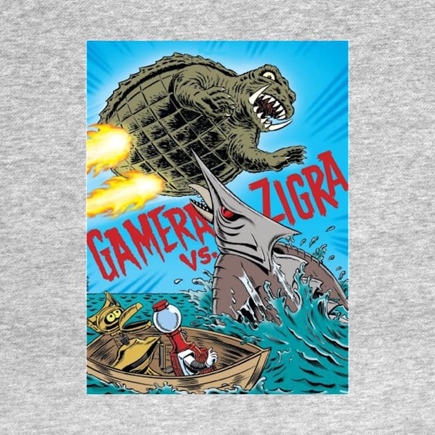 MST3K Mystery Science Promotional Artwork - Gamera vs Zigra by Starbase79